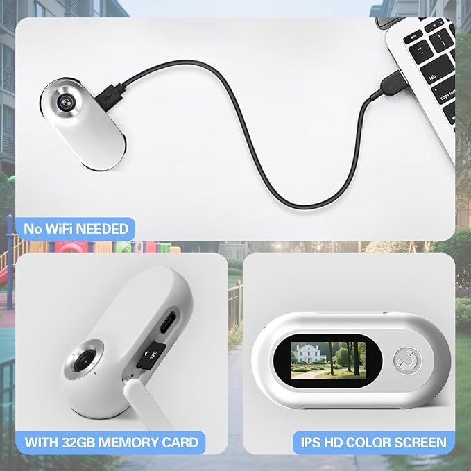 Pet Camera Collar with Air Tracker Tag, 1080P HD Wireless Dog Neck Cam Compact - Image 7