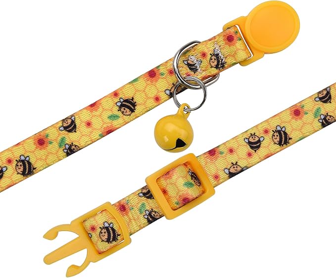 Cat Collar Breakaway with Bells, 3 Pack Girl Boy Pet Cat Collar with Bohemia - Image 3