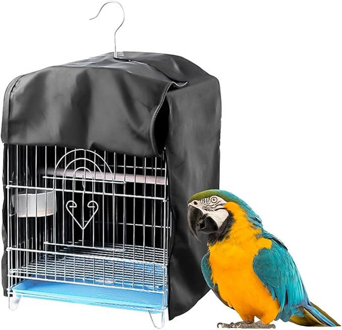 Bird Cage Cover Black Pet Cage Cover Good Night Dustproof Birdcage Cover - Image 3