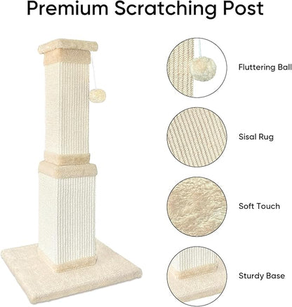 AGYM Cat Scratching Post for Large Cats, Cat Scratcher for Indoor Cats Adults - Image 2