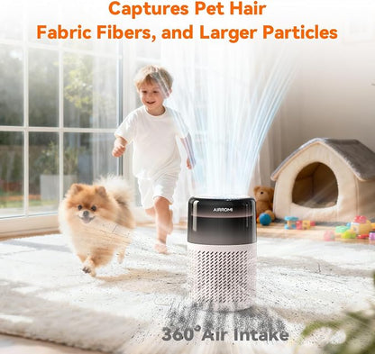 AIRROMI HEPA Air Purifier for Bedroom&Home, Pet Air Purifier for Home Pets - Image 3