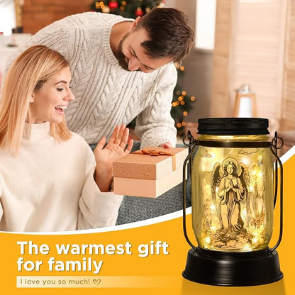 kyoryuger Guardian Angel Gifts for Women/Men Angel Praying Solar Lantern Mom - Image 3