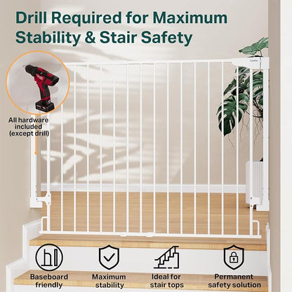 Cumbor 34" Extra Tall Baby Gate - Image 5