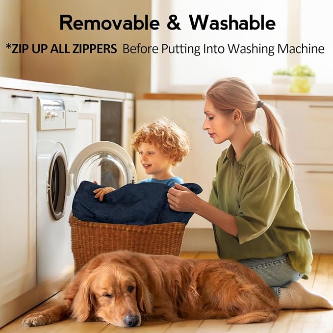 Large Orthopedic Dog Bed with Sides XXXL Dog Beds with Removable Washable Cover - Image 7