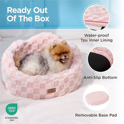 Joydeco Cloud Dog Bed for Small Dogs & Cats, Washable Pet Bed - Image 4