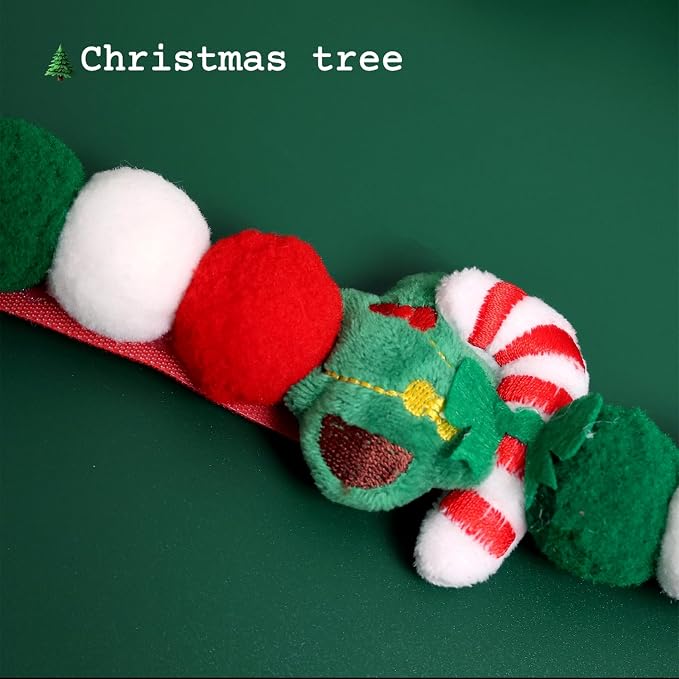 Lionheart glory Christmas Collar Pom-Pom Plush Ball Collar - Image 4