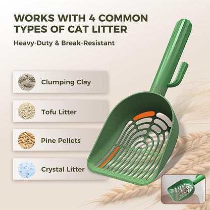 Cactus Cat Litter Scooper with Holder - Image 5