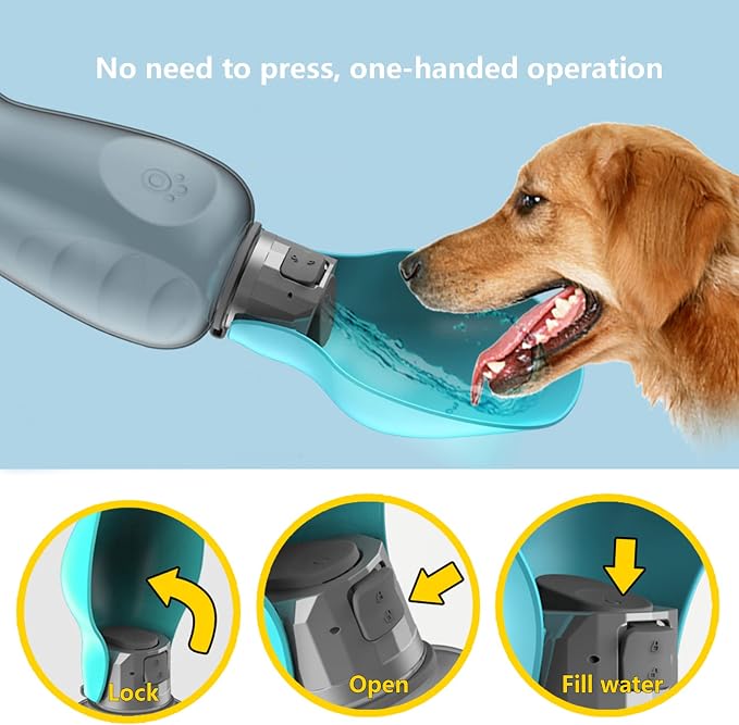 Kalimdor Dog Water Bottle, Leak Proof Portable Puppy Water Dispenser - Image 4