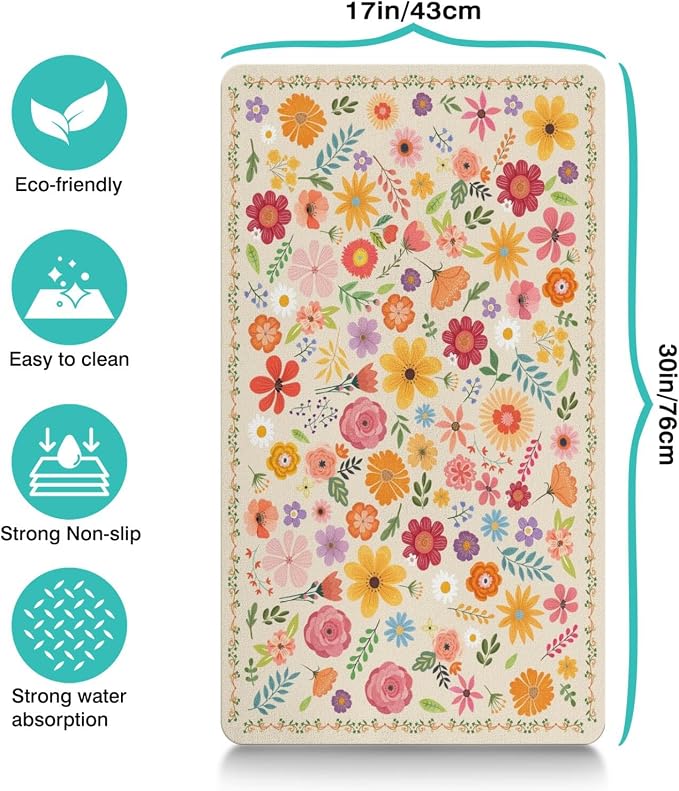 Pet Feeding Mat for Floors Waterproof Dog Mat for Food and Water Absorbent - Image 4