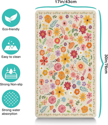 Pet Feeding Mat for Floors Waterproof Dog Mat for Food and Water Absorbent - Image 4
