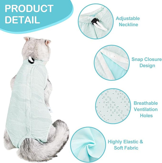 Coppthinktu Cat Recovery Suit Cat Onesie - Image 2