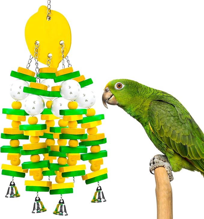 MEWTOGO Parrot Toys, Safe Healthy Parrots Cage Chewing Toy by MEWTOGO