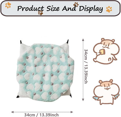 Cat Hammock for Cage, Soft Warm Hanging Bed for Kitten, Guinea Pig, Chinchilla - Image 3