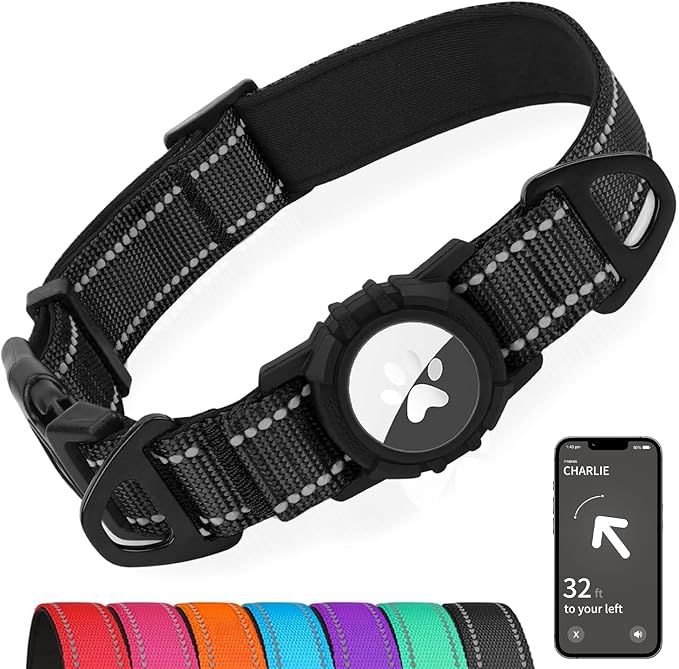 Joytale Airtag Dog Collar, Reflective Pet Collar by Joytale