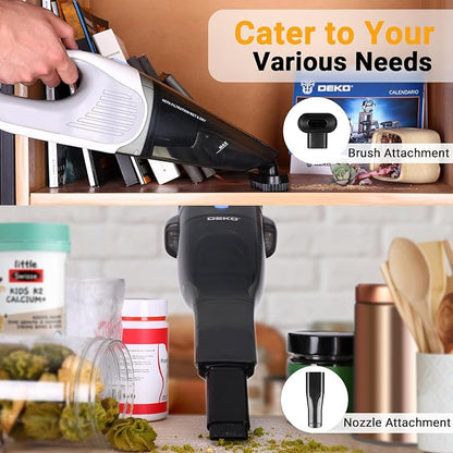 DEKOPRO Cordless Handheld Portable Vacuum Cleaner, Small Rechargeable - Image 4