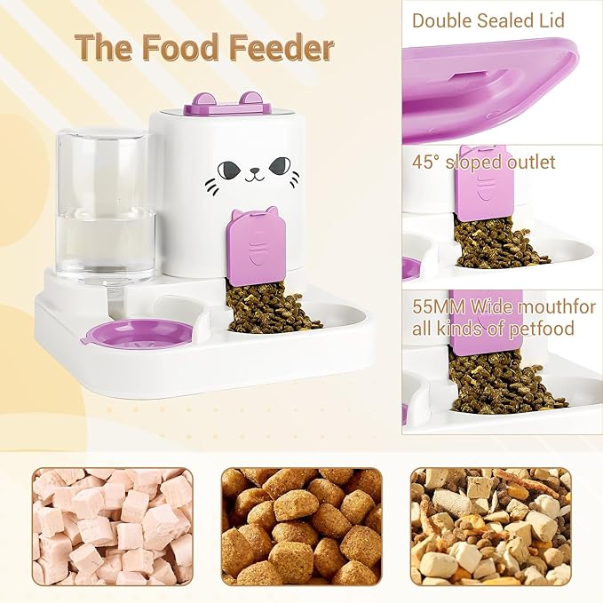 2-in-1 Gravity Pet Feeder & Water Dispenser - Image 4