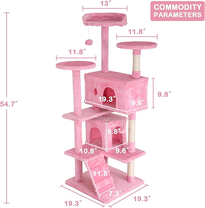 Heavy Duty Cat Tree Tower, Cat Condo, Hanging Ball - Image 6
