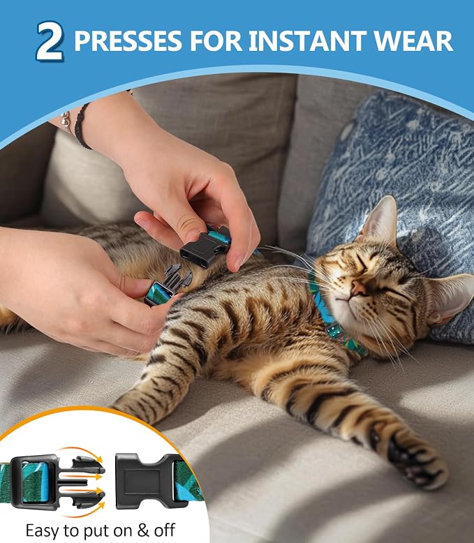 Halypet Cat Harness and Leash Set, Escape Proof Cat Harness, Soft Comfortable - Image 7