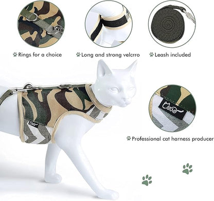 Cat Harness and Leash Set for Walking Escape Proof, Adjustable Cat Vest Harness - Image 4