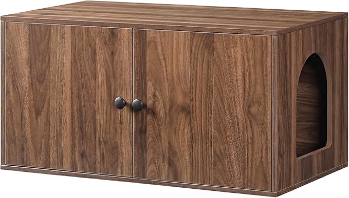 HOOBRO Cat Litter Box Enclosure, Hidden Litter Box Furniture by HOOBRO