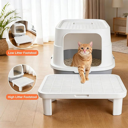 Adjustable Cat Step Ramp, Double Layer Litter Box Step - Image 7