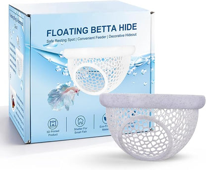 Floating Betta Hide & Shrimp Cave – 3D Printed Aquarium Hammock - Image 2