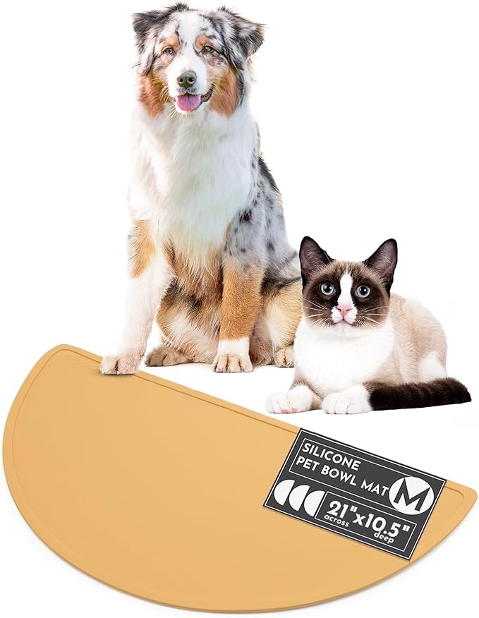 Should We Go - Waterproof Silicone Pet Food Mat - Non-Slip, Spill-Proof Feeding by ShouldWeGo