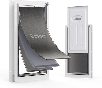 Baboni 3-Flaps Pet Door for Interior and Exterior Doors, Steel Frame and - Image 8