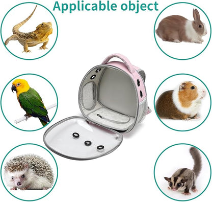 Portable Travel pet Backpack Carrier Hamster Bag Guinea Pig Bird Small Dog cat - Image 2