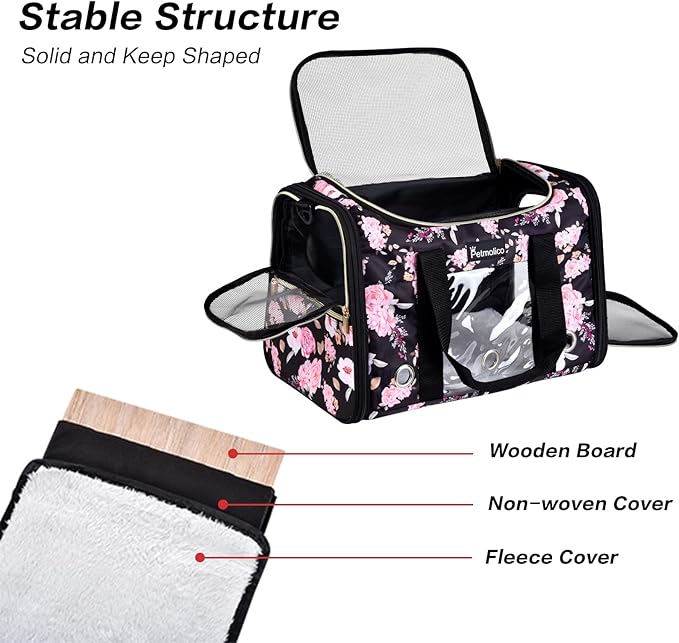 Petmolico Cat Carrier Soft-Sided Pet Bag - Image 5