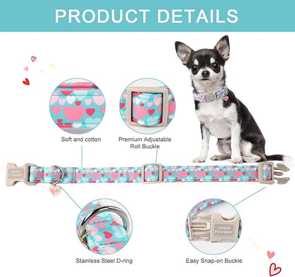 Unique style paws Valentine's Day Dog Collar Plastic Buckle Collar - Image 2