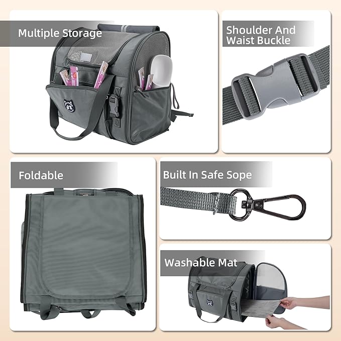 Lollimeow Expandable Cat Carrier Backpack - Image 6