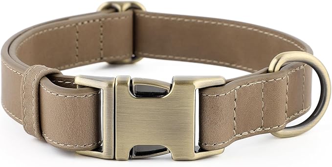 Plutus Pet Genuine Leather Dog Collar – Adjustable Pet Collar by PLUTUSPET