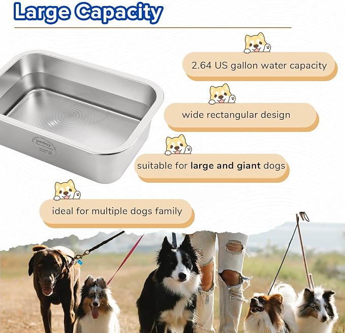 PEDAY Automatic Dog Waterer for Large & X-Large Dogs, Human Grade 18/8 - Image 5