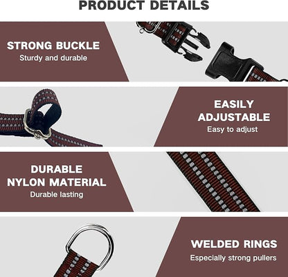 Hikiko Martingale Dog Collars Reflective Nylon Dog Collar - Image 3
