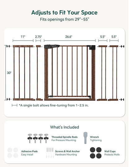 Babelio Metal Auto Close Baby Gate PressGuard P7, Extra Wide Pet Gate - Image 8
