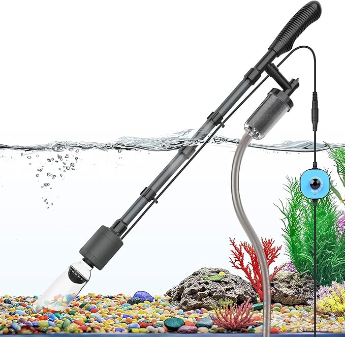 fishkeeper Electric Aquarium Vacuum Gravel Cleaner, 25W 6 in 1 Multifunction by fishkeeper