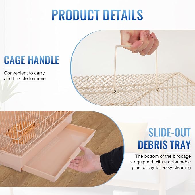 FDW 39 Inch Bird Cage Parakeet Cage - Image 4