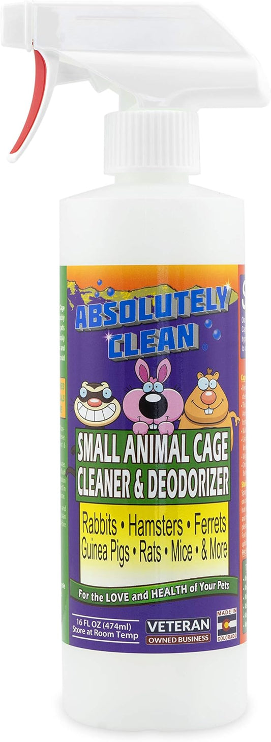 Amazing Small Animal Cage Cleaner, Just Spray/Wipe, Easily Removes Messes & by AbsolutelyClean