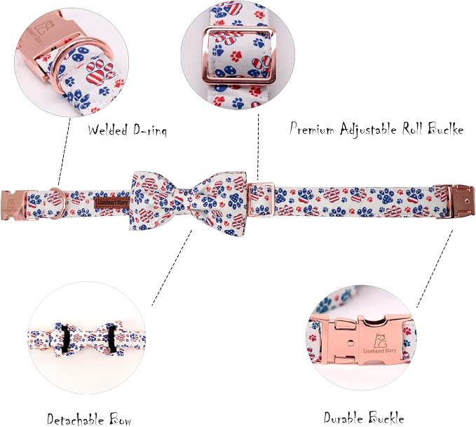 Lionheart Glory American Flag Dog Collar - Image 4
