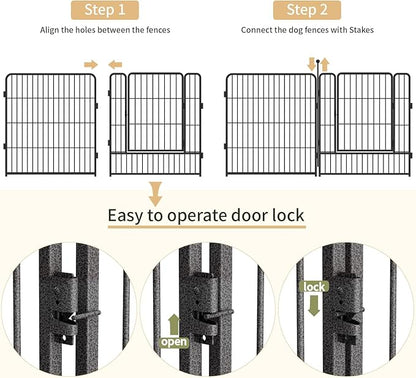 Dog Playpen, 32/40/45 Inch Height in Heavy Duty, Folding Indoor Outdoor - Image 5