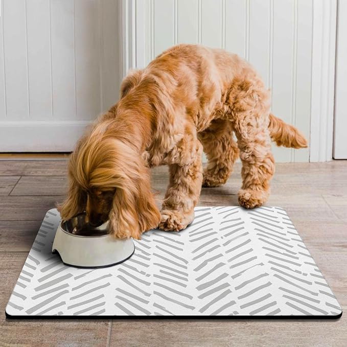 Dog Food Mats for Floors Absorbent, Pet Cat Food Mat - Image 7