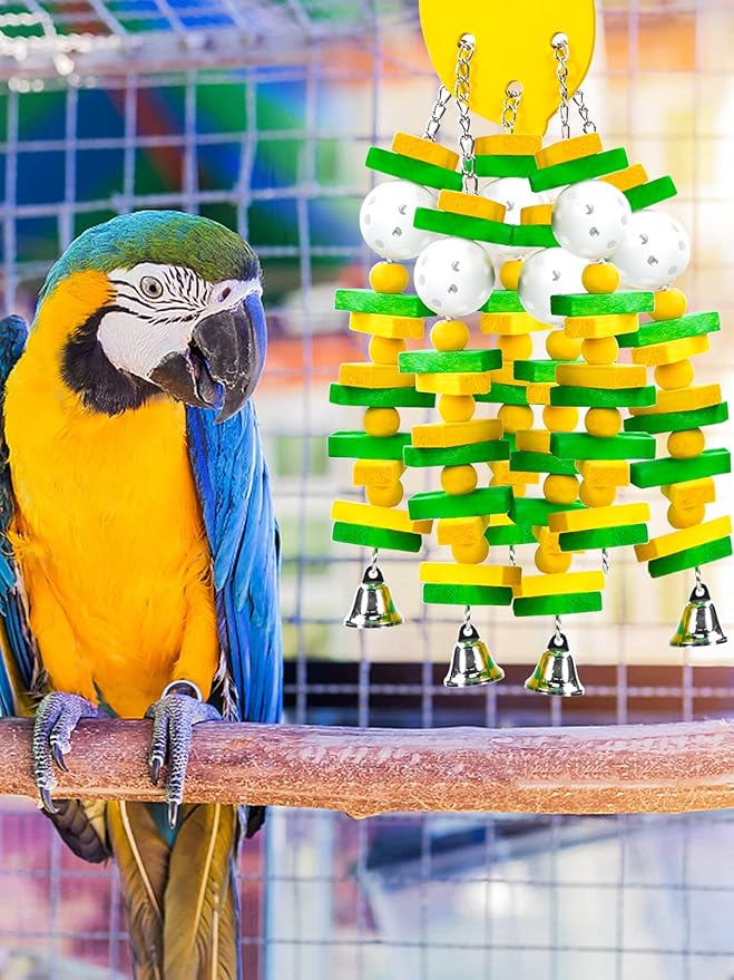 MEWTOGO Parrot Toys, Safe Healthy Parrots Cage Chewing Toy - Image 6
