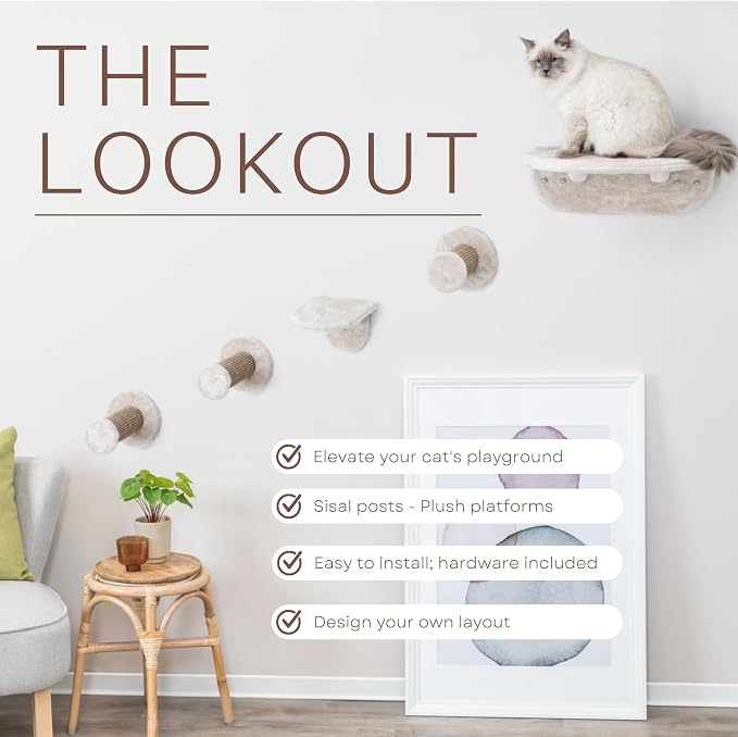 Trixie Wall Mounted Cat Lookout Set – Climbing Shelves - Image 3
