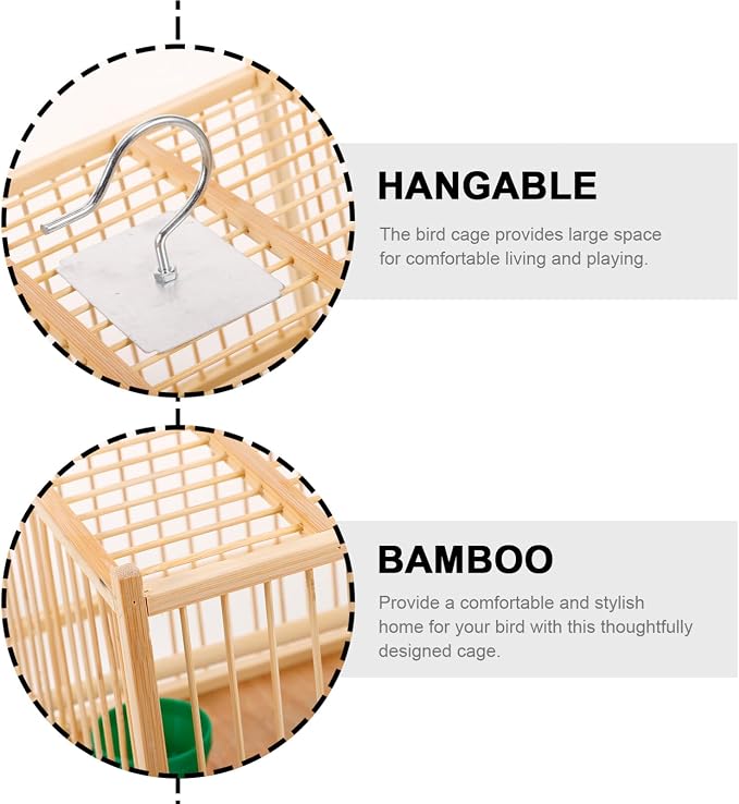 Yardwe Bird Travel Carrier Cage Parrot Cage - Image 9