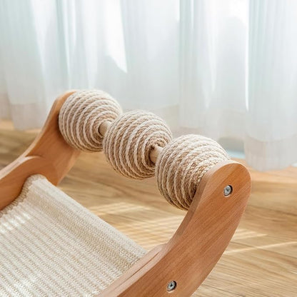 Sisal Cat Scratcher Bed with 3 Toy Balls - Image 8