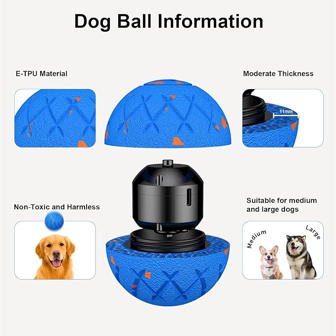 Interactive Dog Ball, Automatic Moving, Bouncing and Rotating, Silent Foam - Image 4