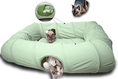 XxingSheep 4 Ways Shuttled XL Cat Tunnel Bed by XxingSheep