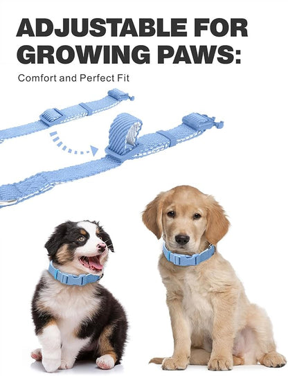 Dynmeow Soft and Breathable Cotton Dog Collar, Durable Adjustable Heavy-Duty - Image 3