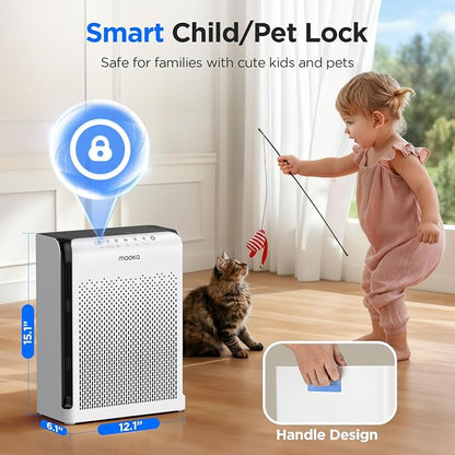 MOOKA Air Purifiers for Home Large Room Up to 2200ft² - Image 9